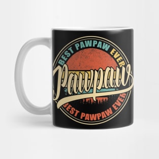 Best Pawpaw Ever Vintage Retro Funny Gifts Dad Papa Grandpa Mug